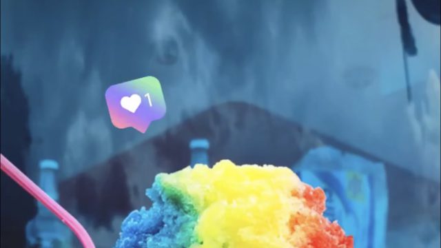rainbow shave ice